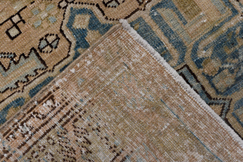 Antique Heriz Runner Rug (3' x 12')